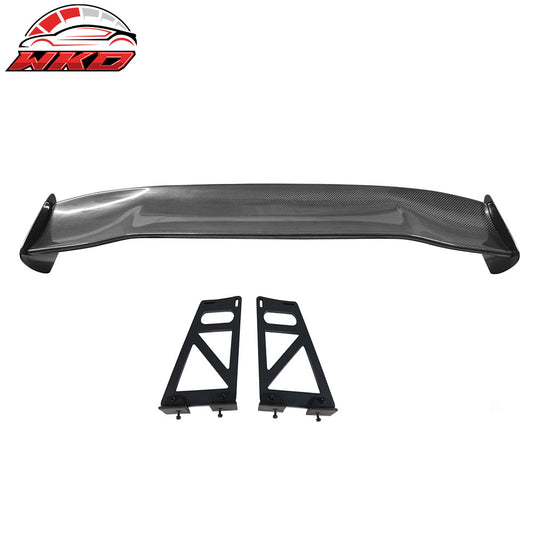 Universal 56" Inch GT Style 3D Carbon Fiber Trunk Spoiler V3 Side Plates V6 Legs | Wholesale