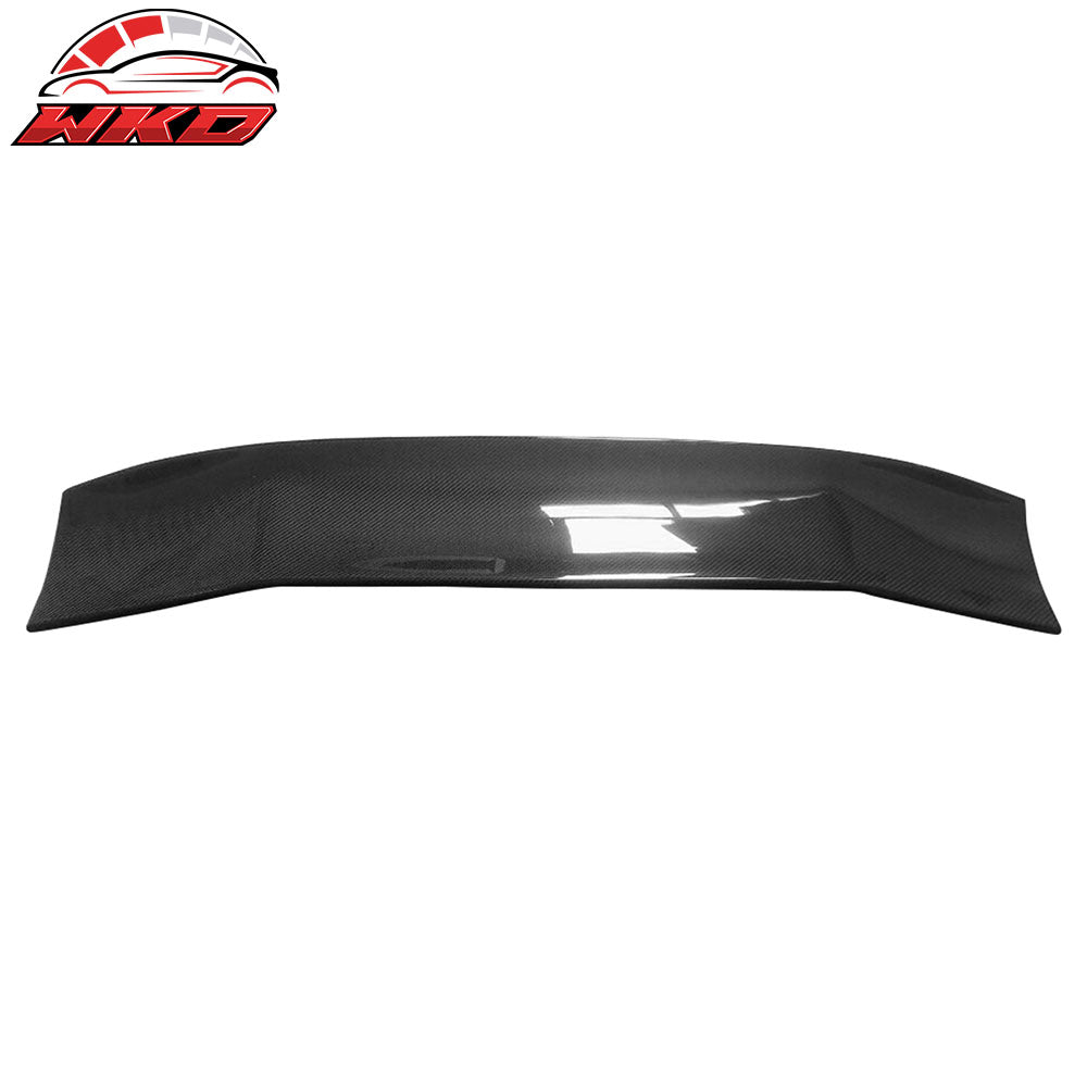Universal 56" Inch GT Style 3D Carbon Fiber Trunk Spoiler V3 Side Plates V6 Legs