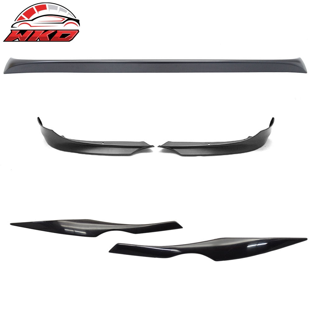 Wholesale 09-11 E90 Sedan OE Trunk Spoiler & Front Bumper Lip & Headlight Eyelids