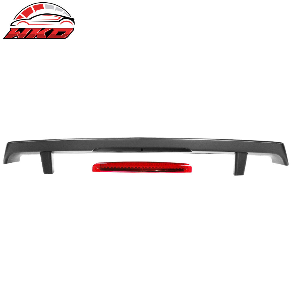 For 16-24 Chevy Camaro Trunk Spoiler GM Style LED 3rd Brake Light Unpainted Wing