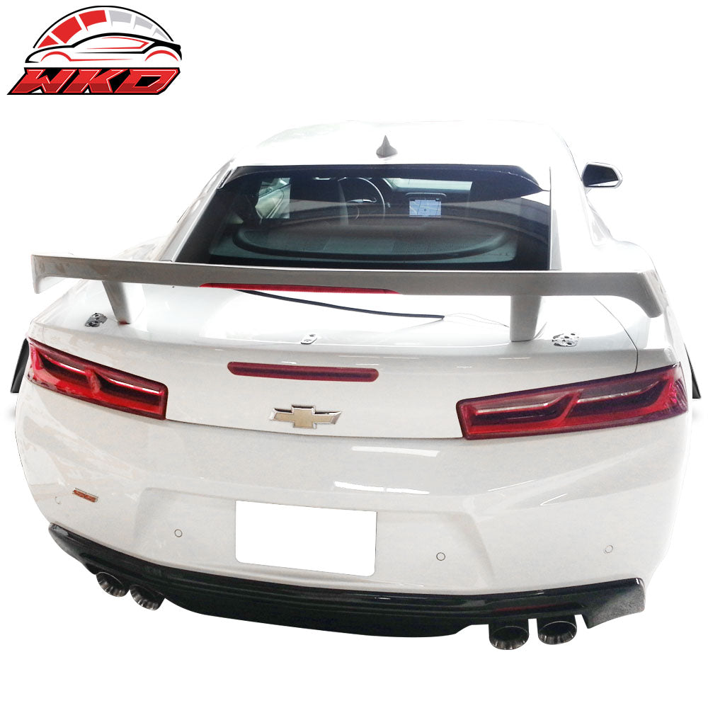 For 16-24 Chevy Camaro Trunk Spoiler GM Style LED 3rd Brake Light Unpainted Wing