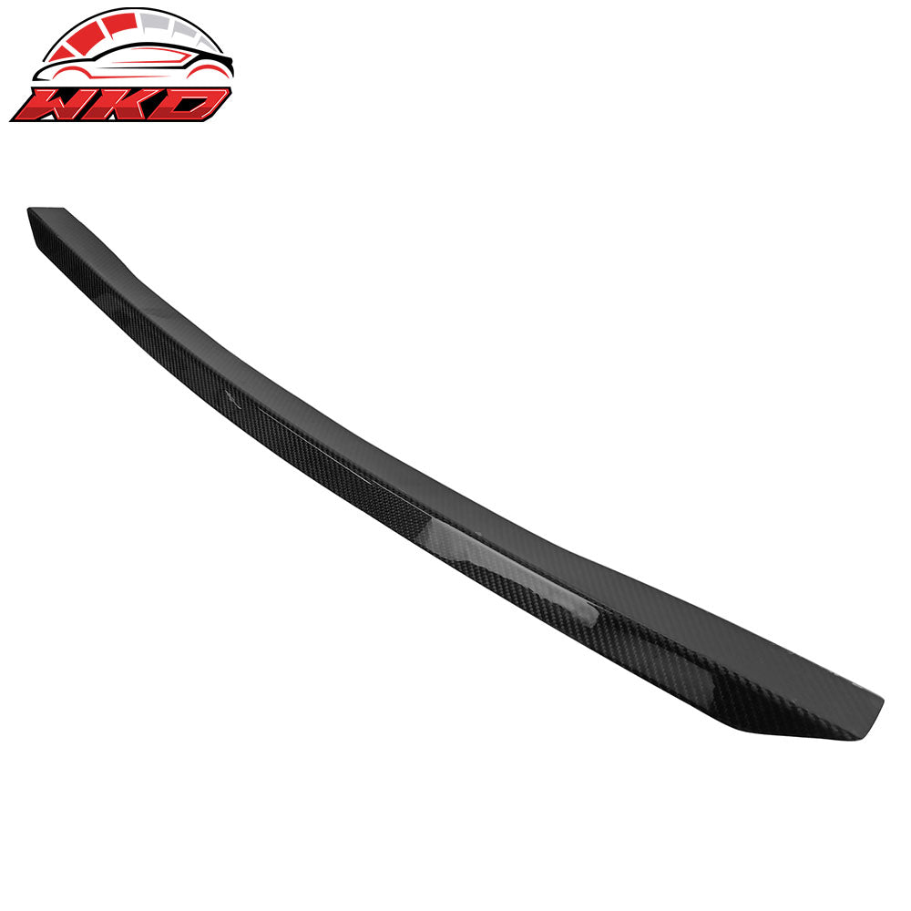 Fits 15-21 Subaru WRX STI Style Middle Trunk Spoiler Carbon Fiber Gurney Flap