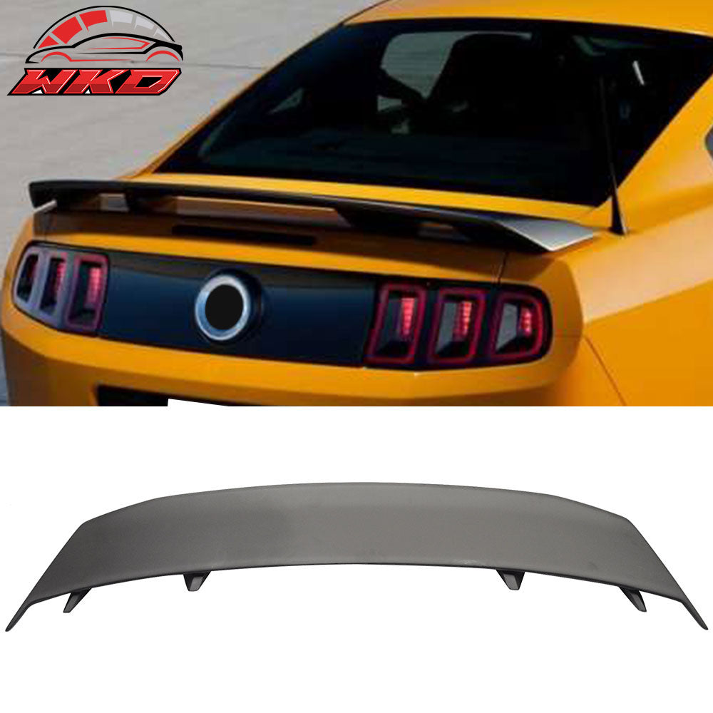 Fits 10-14 Ford Mustang LS Style Fiberglass FRP Rear Trunk Spoiler Wing Lip