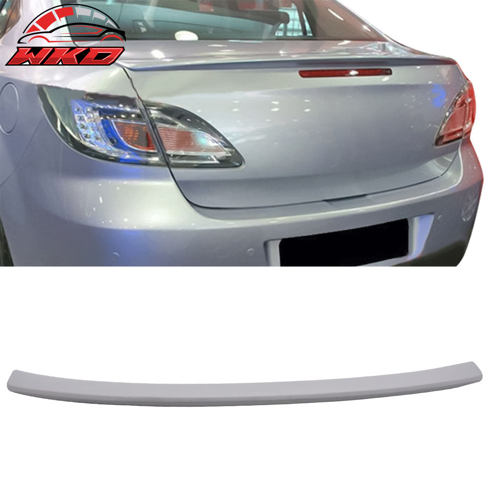 Fits 09-13 Mazda 6 Sedan 4-Door Unpainted Rear Trunk Lid Spoiler Wing Lip ABS