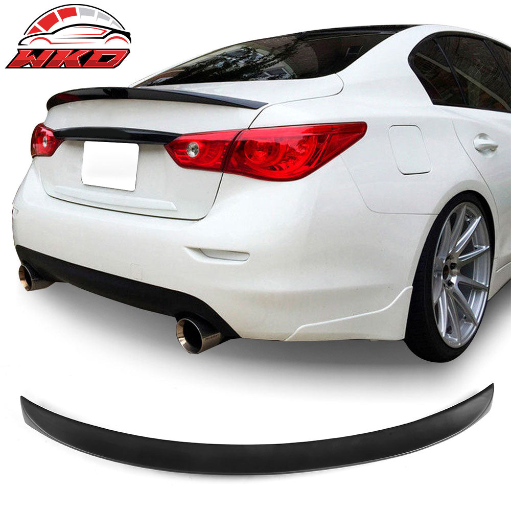 Fits 14-24 Infiniti Q50 V37 Fiber Glass FRP O Style Trunk Spoiler