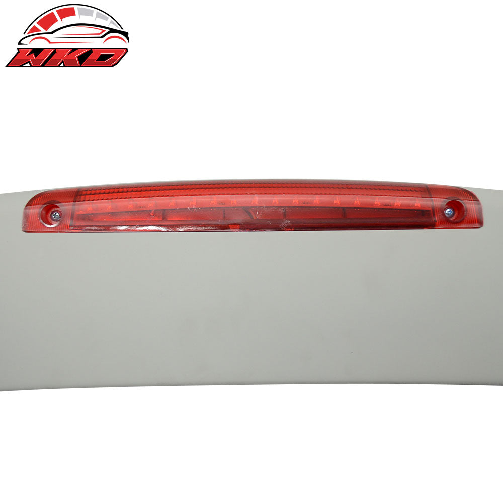 Fits 13-16 Honda Accord Sedan OE Factory Matte Black Trunk Spoiler & LED Light