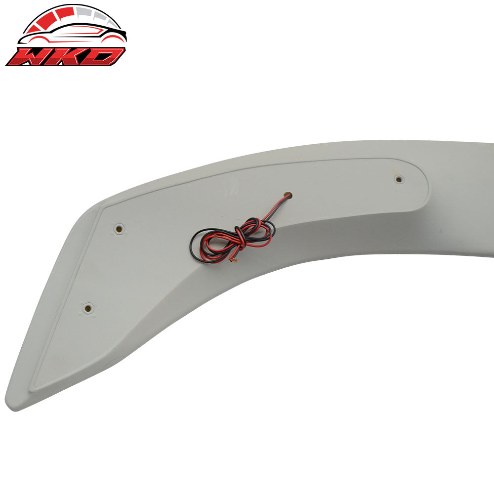 Fits 13-16 Honda Accord Sedan OE Factory Matte Black Trunk Spoiler & LED Light
