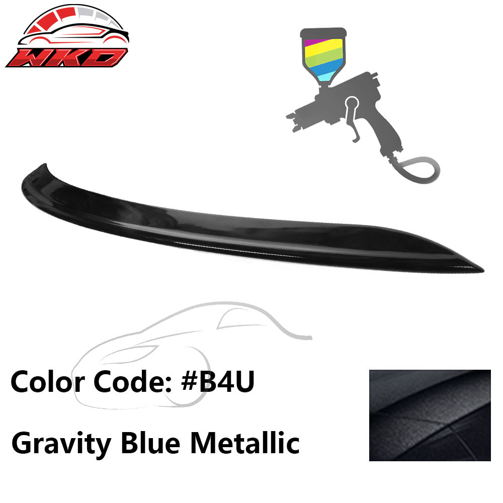 Fits 21-24 Kia K5 OE Style #B4U Gravity Blue Metallic Trunk Spoiler Wing Lip ABS