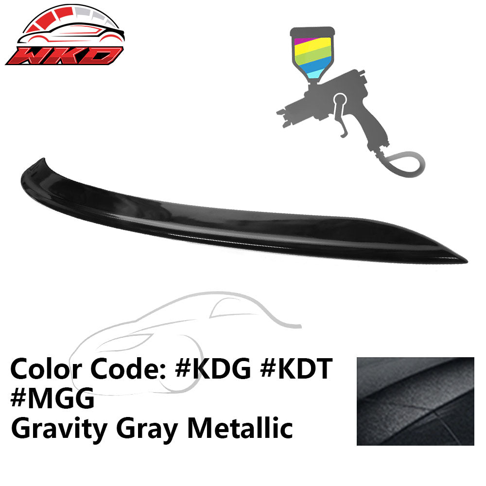 Fits 21-24 Kia K5 OE Style #KDG Gravity Gray Metallic Trunk Spoiler Wing Lip ABS