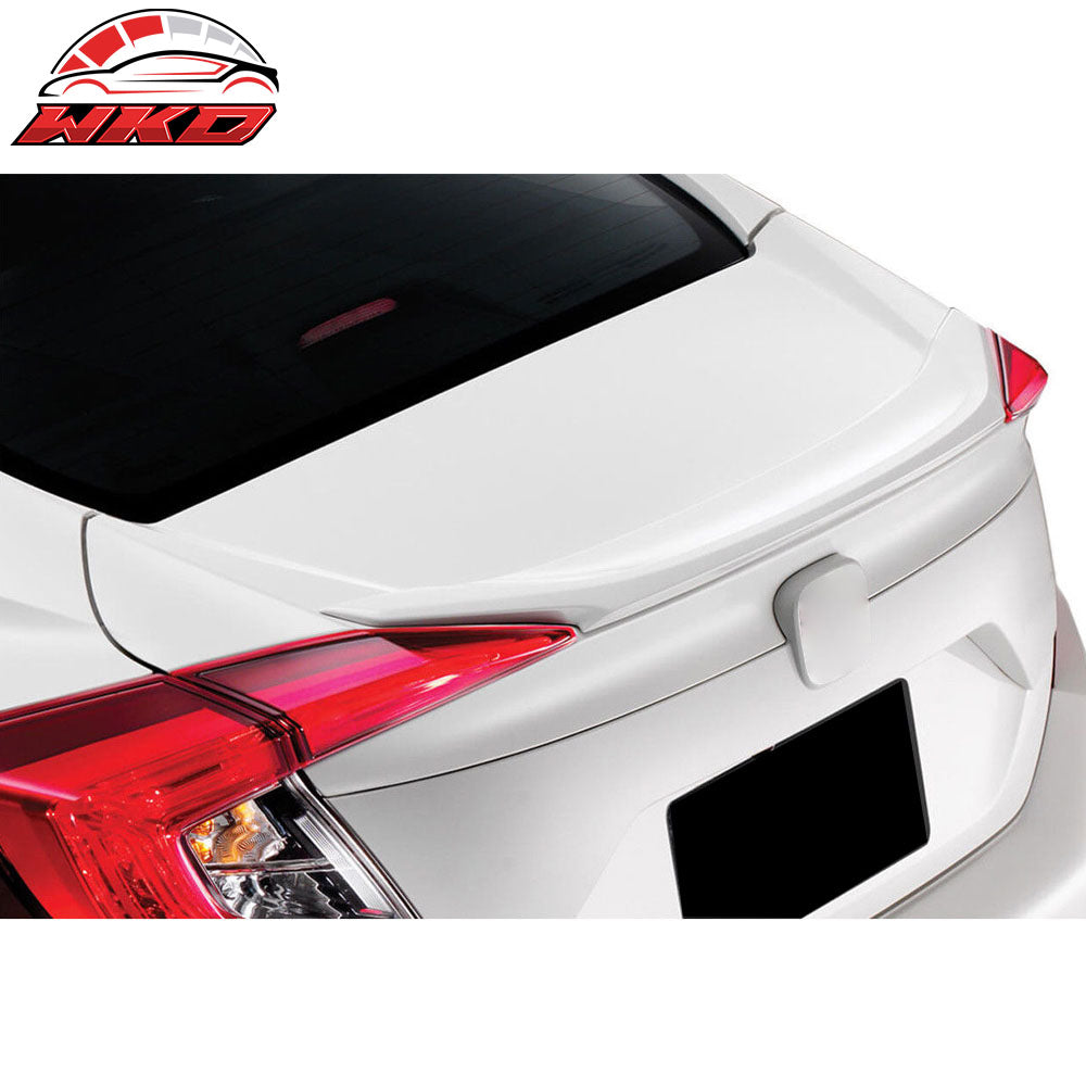 16-21 Honda Civic X Sedan OE Trunk Spoiler Painted White Orchid Pearl # NH788P
