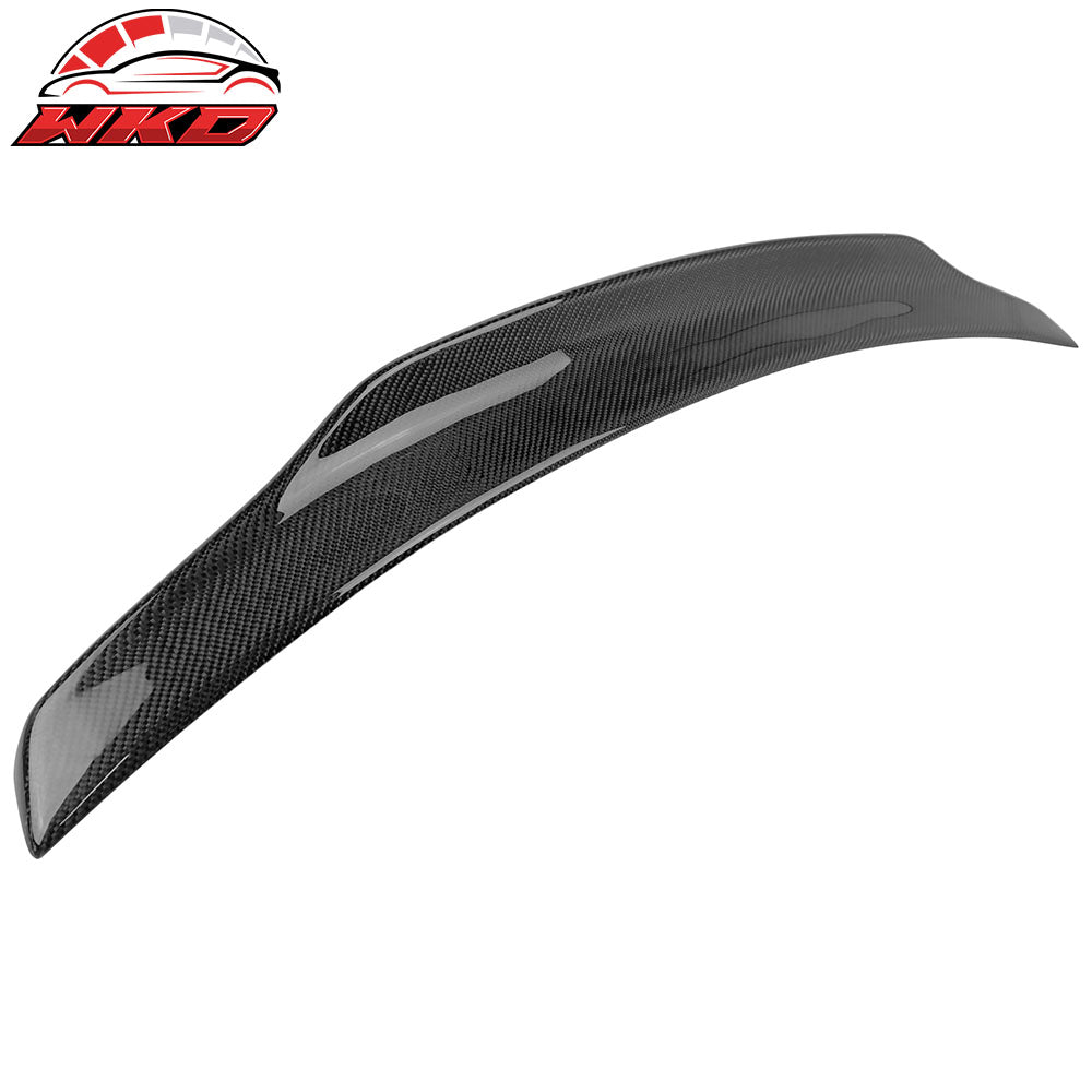 Fits 14-20 Benz W222 S Class PSM Style Carbon Fiber CF Rear Trunk Spoiler Wing