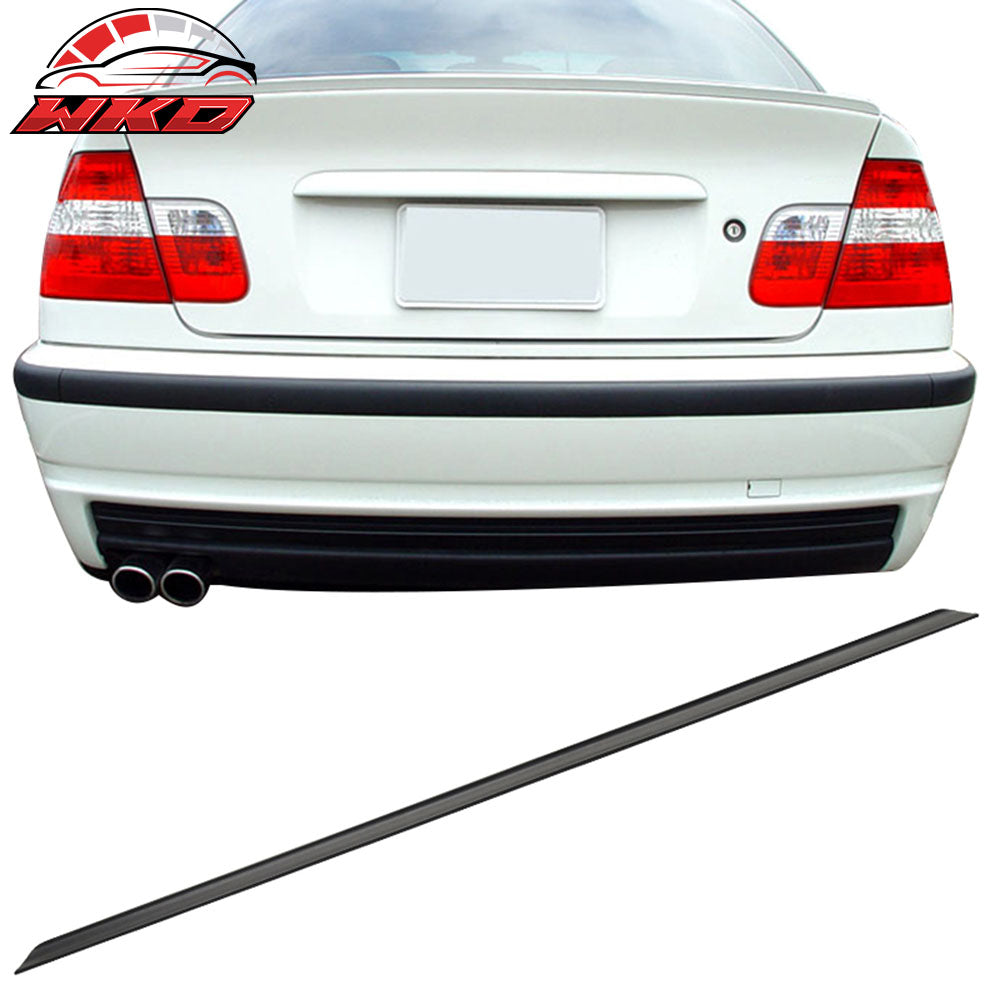 Fits 98-05 Volvo S80 4Dr PU Flexible Unpainted Black Trunk Spoiler
