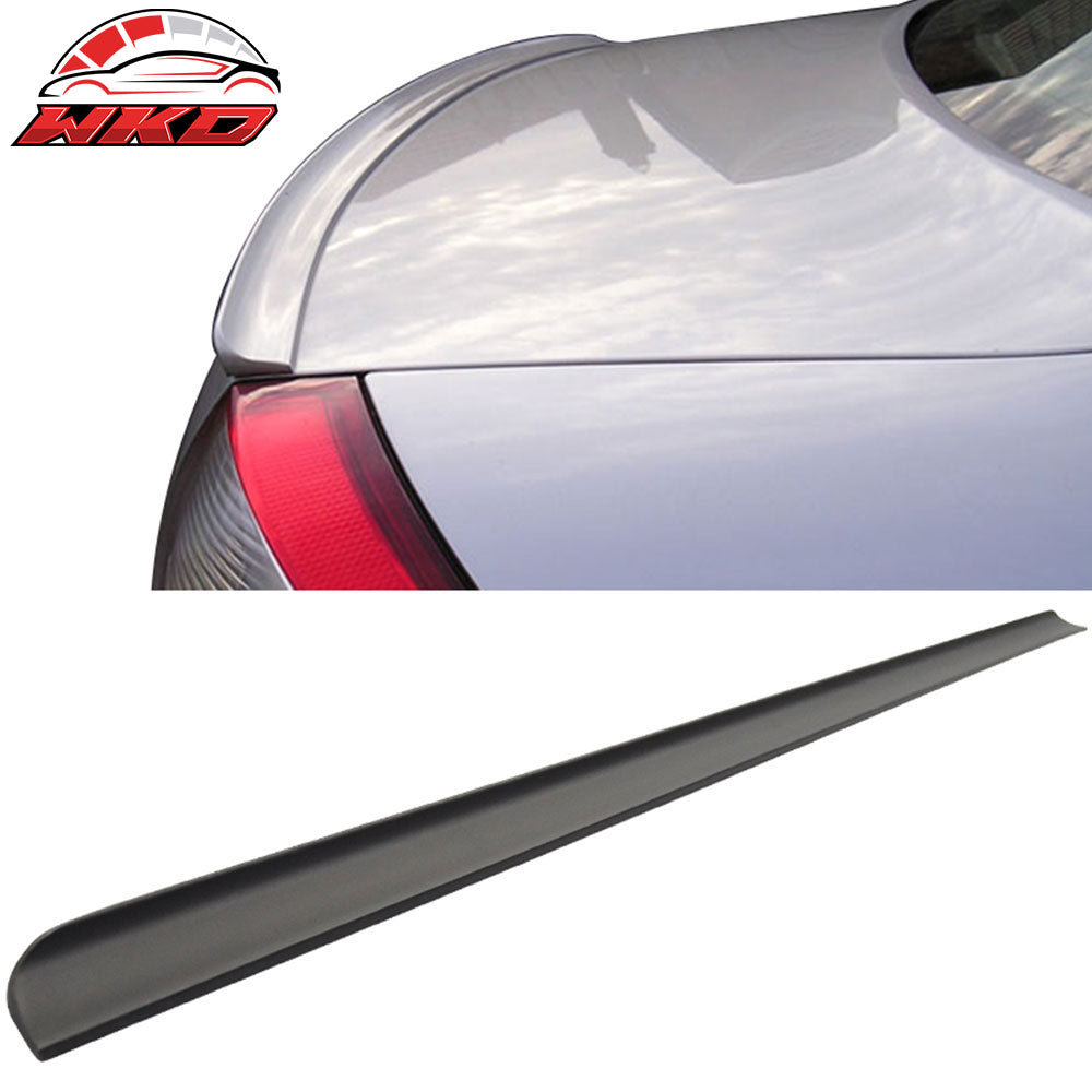 Fits 03-07 Honda Accord 7Th PU Flexible Unpainted Black Trunk Spoiler