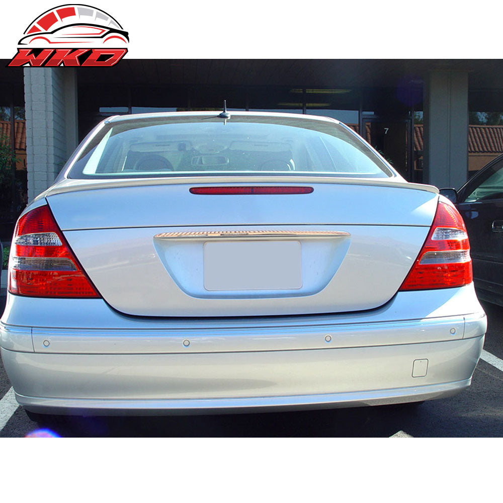 Fits 01-07 Benz C Class W203 4Dr Unpainted Black Trunk Spoiler - PUF