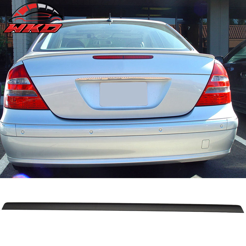 Fits 01-07 Benz C Class W203 4Dr Unpainted Black Trunk Spoiler - PUF