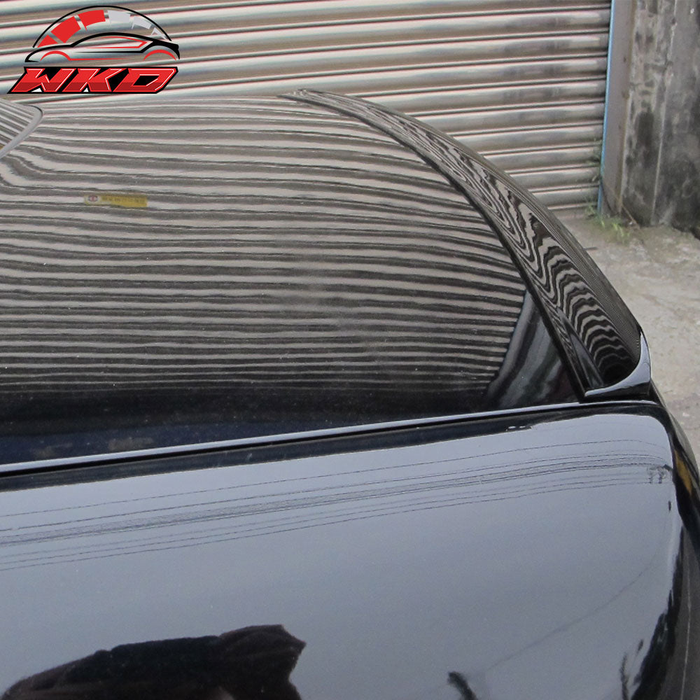 Fits 07-12 Volvo S80 4Dr Unpainted Black Trunk Spoiler - PUF