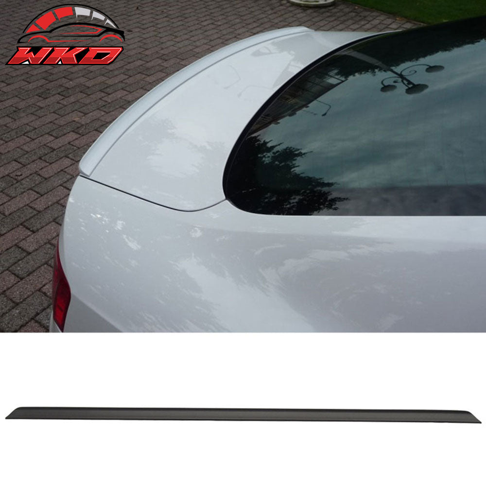 Fits 06-08 Audi RS4 8E B7 Unpainted Black Trunk Spoiler - PUF