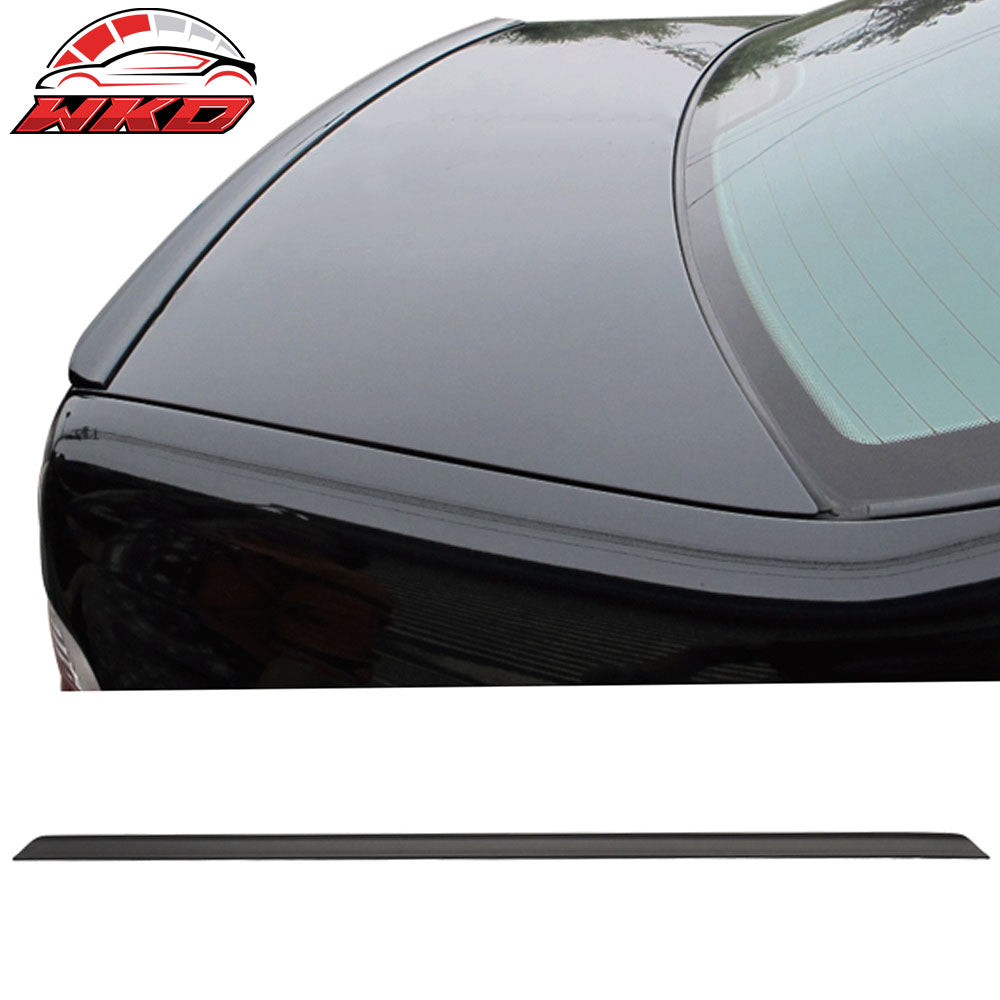 Fits 08-12 Volvo S40 LCI Only Unpainted Black Trunk Spoiler - PUF