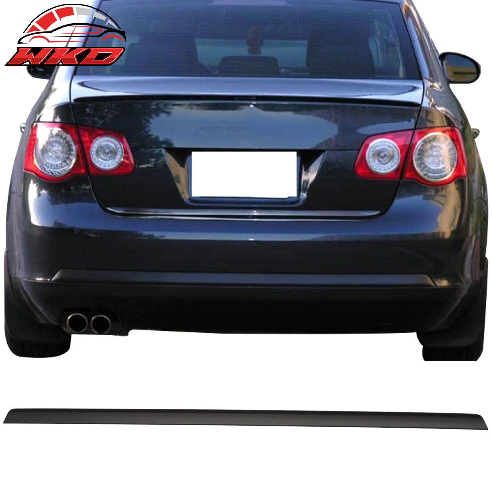 Fits 05-10 VW Jetta MK5 PV Style Trunk Spoiler Unpainted Black PU Flexible