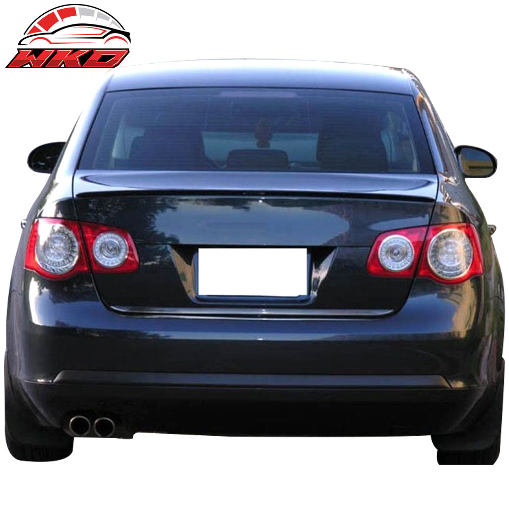 Fits 05-10 VW Jetta MK5 PV Style Trunk Spoiler Unpainted Black PU Flexible