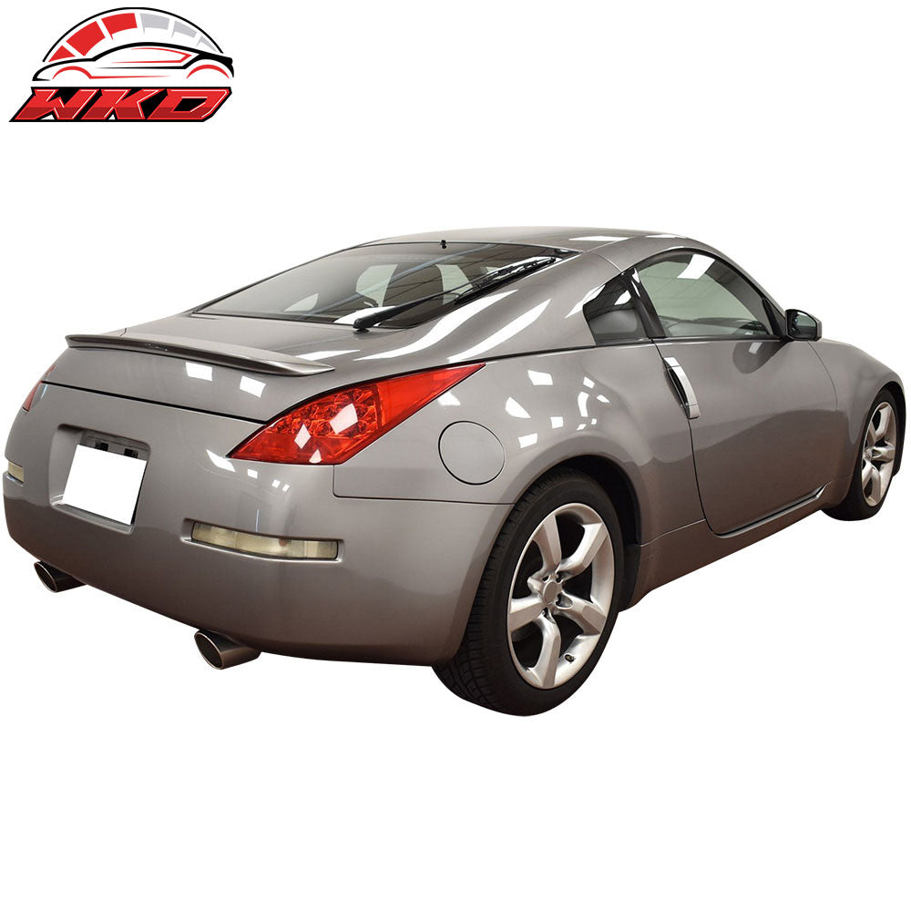 Fits 03-09 Nissan 350Z Painted #K23 Liquid Platinum Metallic Trunk Spoiler