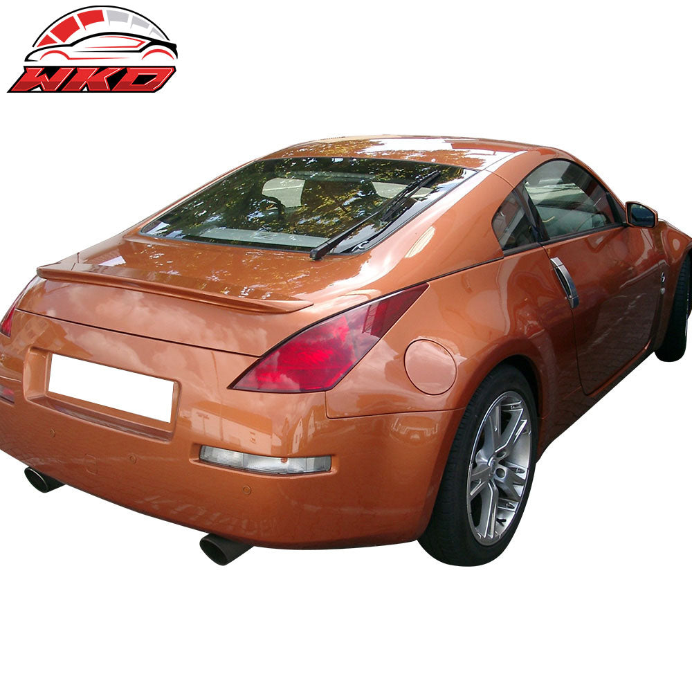 Fits 03-09 Nissan 350Z Painted #K23 Liquid Platinum Metallic Trunk Spoiler