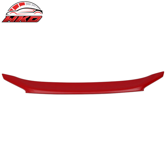 16-21 Honda Civic X Sedan 4Dr OE Trunk Spoiler Painted Rallye Red # R513 | Wholesale