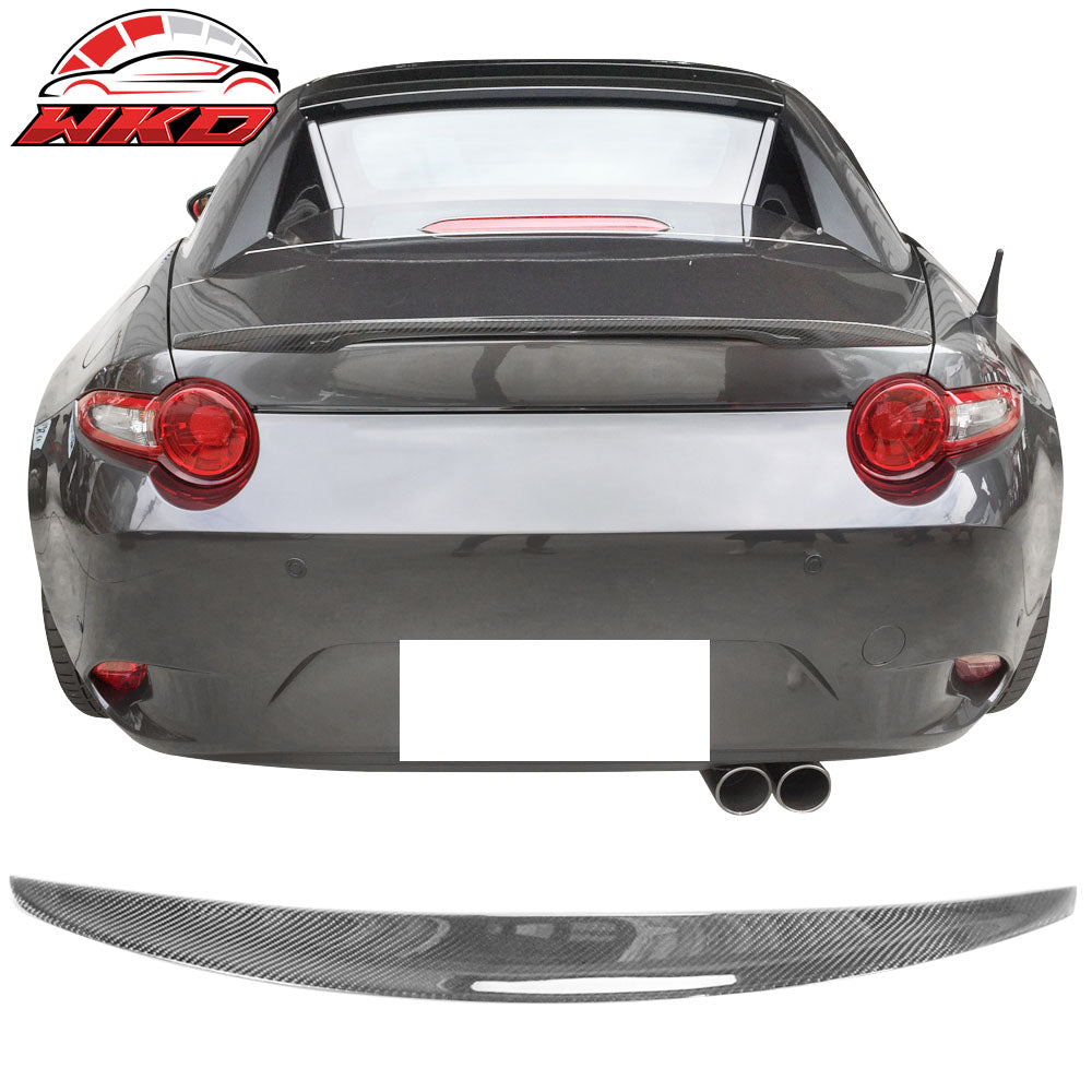 Fits 16-25 Mazda MX5 MX-5 Miata ND Performance Style Trunk Spoiler Carbon Fiber