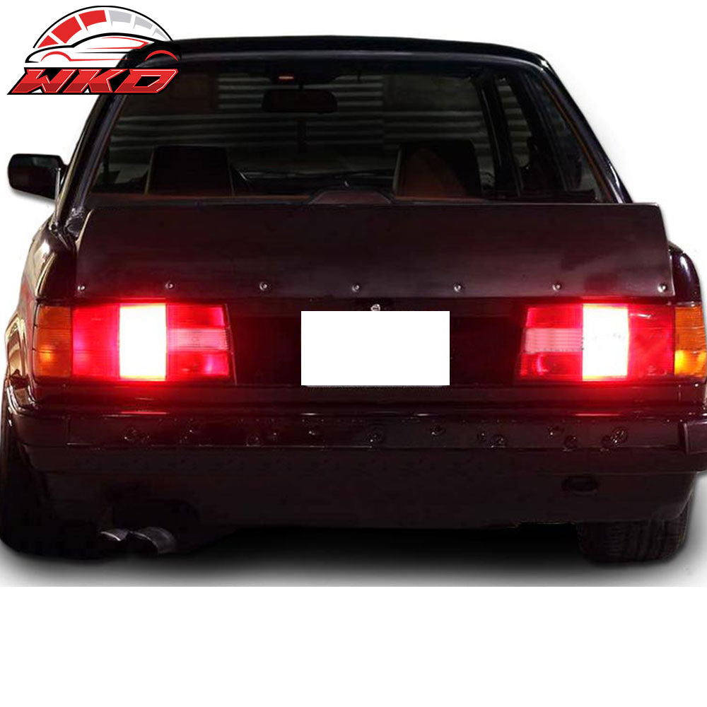 Fits 84-92 BMW E30 RB Style Unpainted Black Trunk Spoiler Wing PU