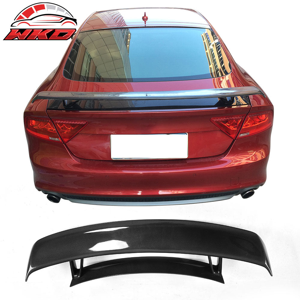 Fits 16-18 Audi A7 S7 RS7 Sedan RS Style Rear Trunk Spoiler Wing Carbon Fiber