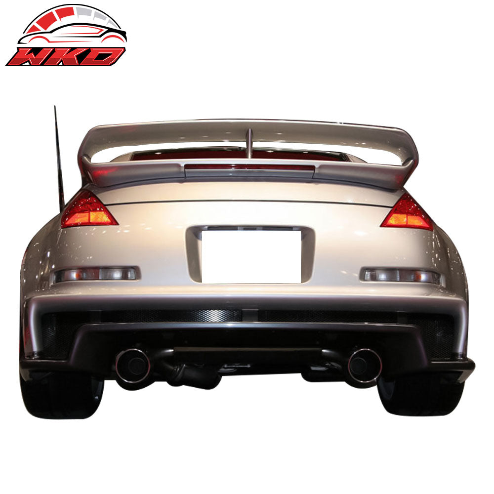 Fits 03-09 Nissan 350Z N Style RS Unpainted Trunk Spoiler 3RD LED Brake - ABS