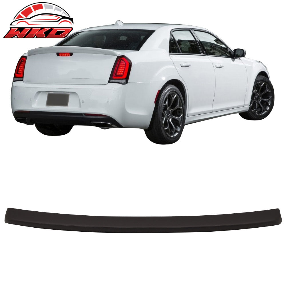 Fits 11-23 Chrysler 300 300C 300S Trunk Spoiler Matte Black ABS Rear Deck Wing