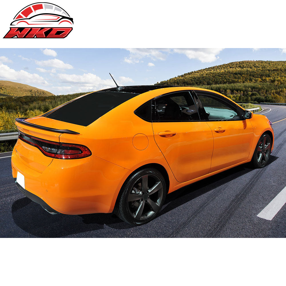 Fits 13-16 Dodge Dart OE Factory Style Trunk Spoiler Matte Black ABS Rear Wing