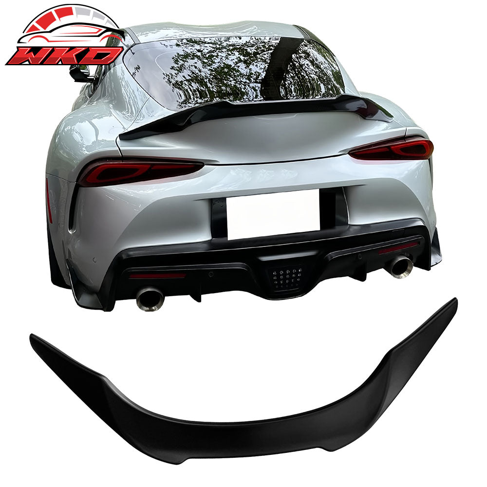 Fits 20-25 Toyota GR Supra A90 A91 Trunk Spoiler V Style Matte Black Rear Wing
