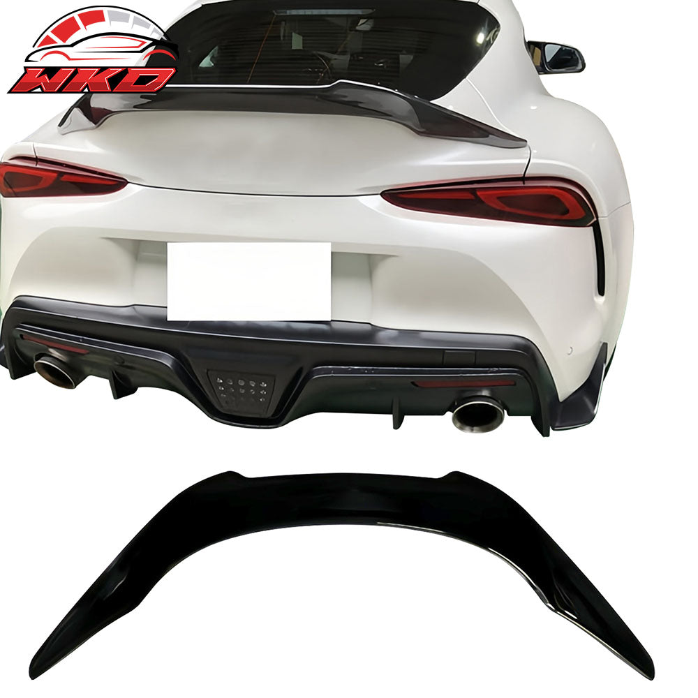 Fits 20-25 Toyota GR Supra A90 A91 Trunk Spoiler V Style Gloss Black Rear Wing
