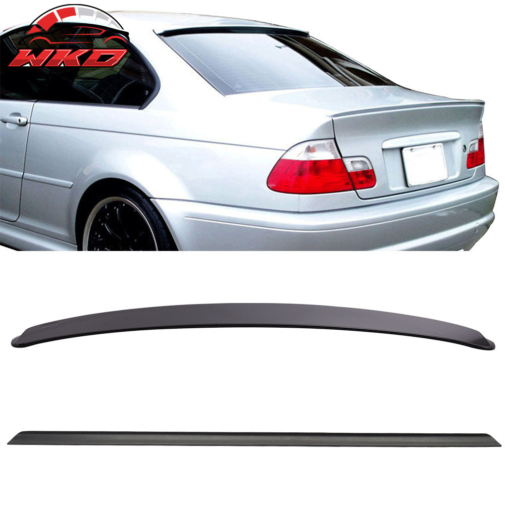 Fits 00-05 BMW 3 Series E46 Coupe PU Trunk Spoiler & AC Style Roof Wing