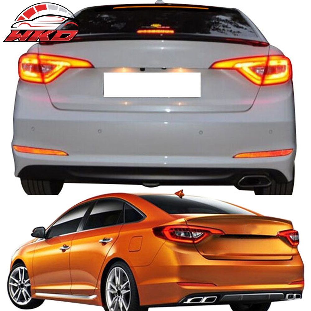 Fits 15 Up Hyundai Sonata OE Factory ABS Trunk Spoiler & Roof Wing