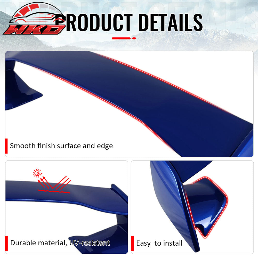 Fits 22-25 Subaru WRX 5th VB STI Style Rear Trunk Spoiler Painted #K7X Blue 5PCS
