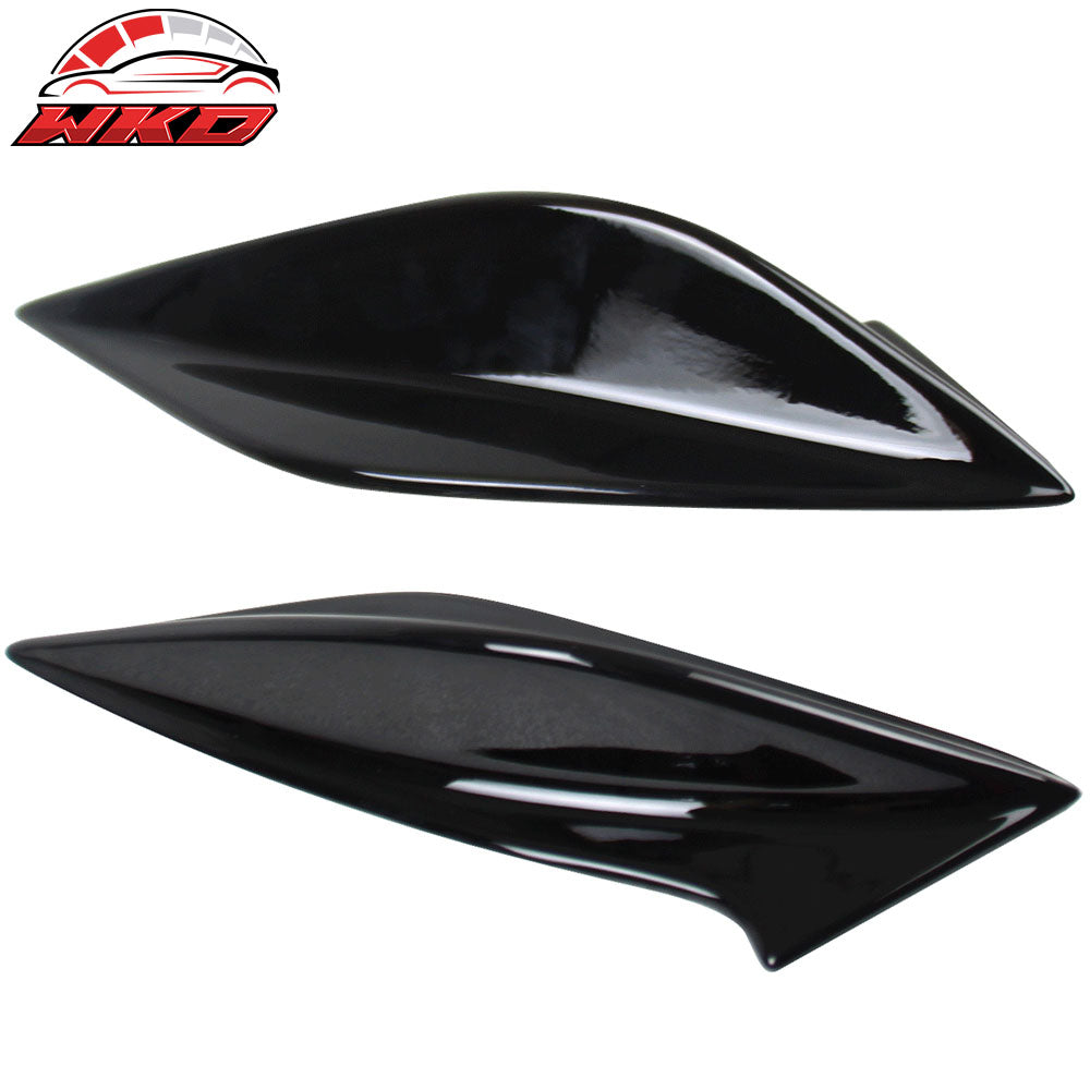 Fits 15-21 Subaru WRX STI 4th Sedan Side Fin Shark Trunk Spoiler - Gloss Black