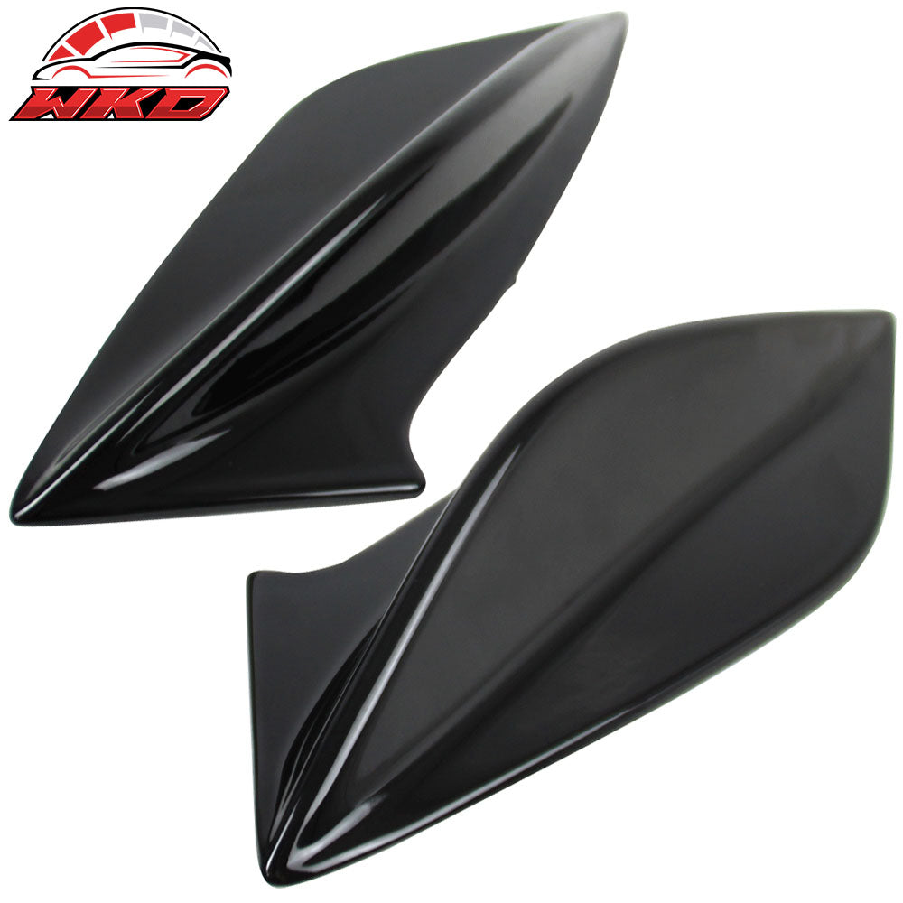 Fits 15-21 Subaru WRX STI 4th Sedan Side Fin Shark Trunk Spoiler - Gloss Black
