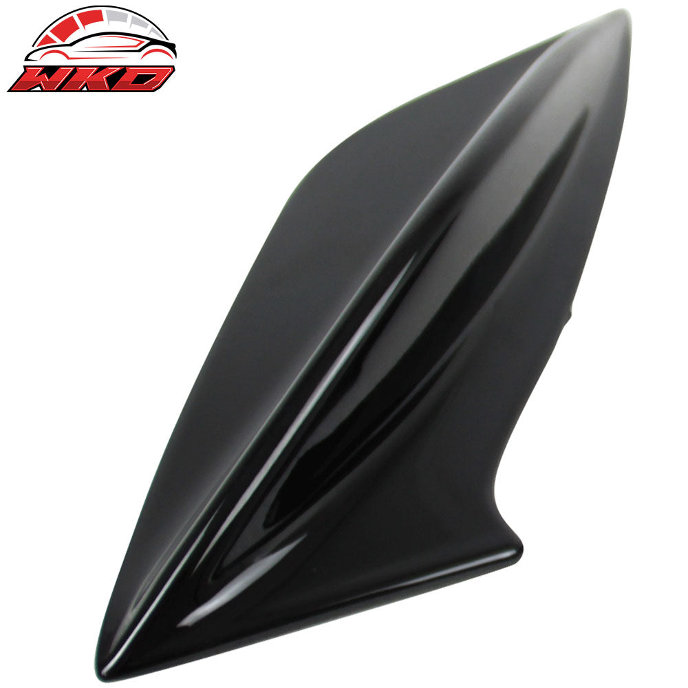 Fits 15-21 Subaru WRX STI 4th Sedan Side Fin Shark Trunk Spoiler - Gloss Black