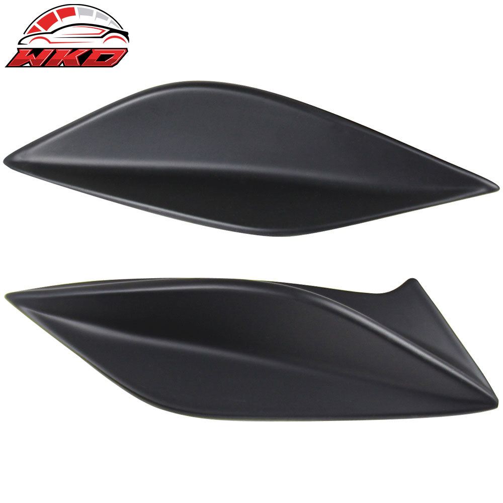 Fits 15-21 Subaru WRX STI 4th Sedan Side Fin Shark Trunk Spoiler - Matte Black