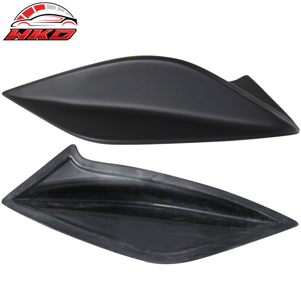 Fits 15-21 Subaru WRX STI 4th Sedan Side Fin Shark Trunk Spoiler - Matte Black