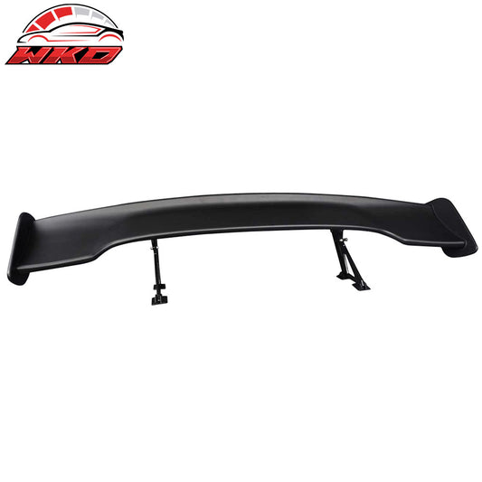 Universal Fit 57 Inch GT Type Adjustable Trunk Spoiler Unpainted Black - ABS | Wholesale