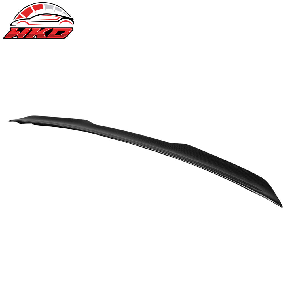 Fits 15-23 Ford Mustang 6th Coupe Trunk Spoiler V Style Carbon Fiber Rear Wing