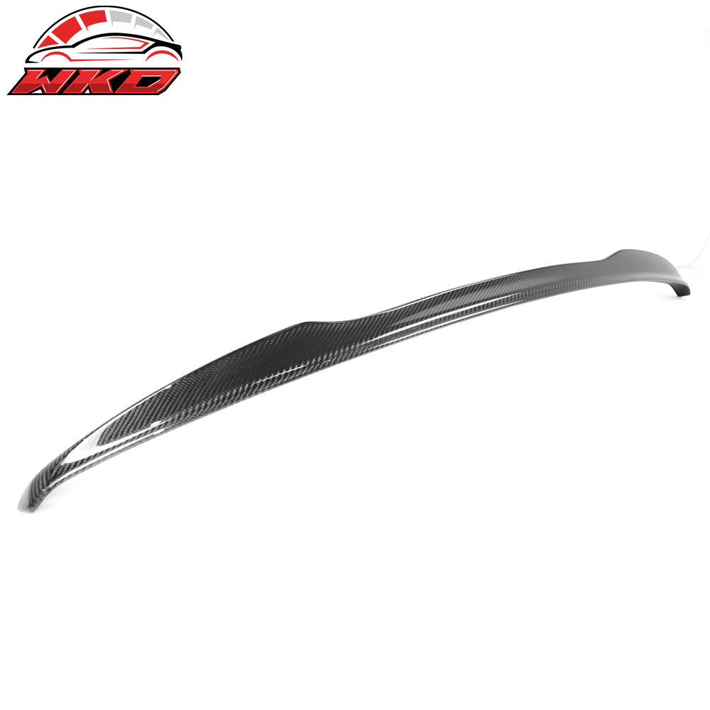 Fits 07-13 Benz W221 S-Class Trunk Spoiler V Style Carbon Fiber Rear Boot Wing