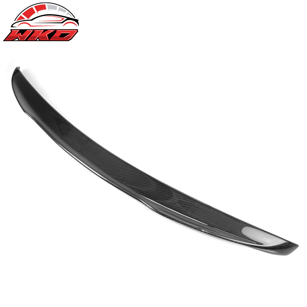 Fits 07-13 Benz W221 S-Class Trunk Spoiler V Style Carbon Fiber Rear Boot Wing