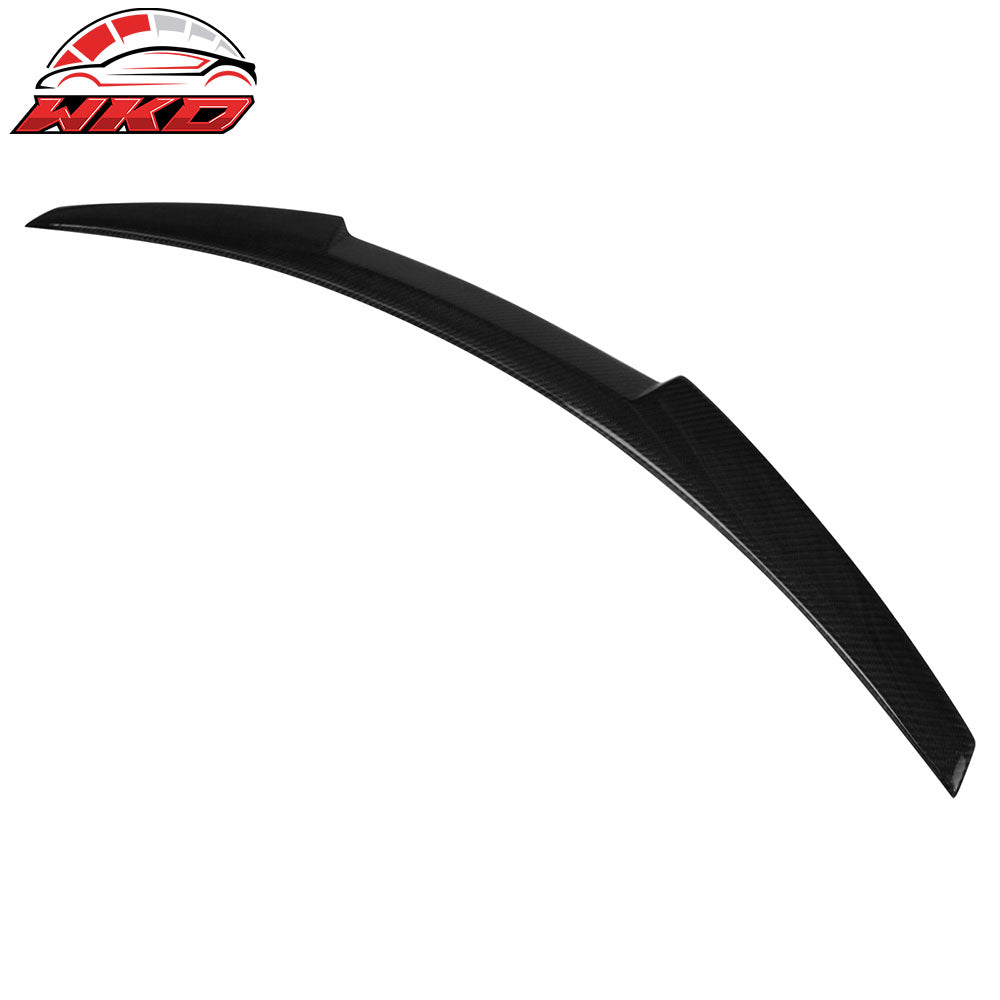 Fits 14-21 BMW F22 2-Series 2D Trunk Spoiler V Style Carbon Fiber Rear Deck Wing