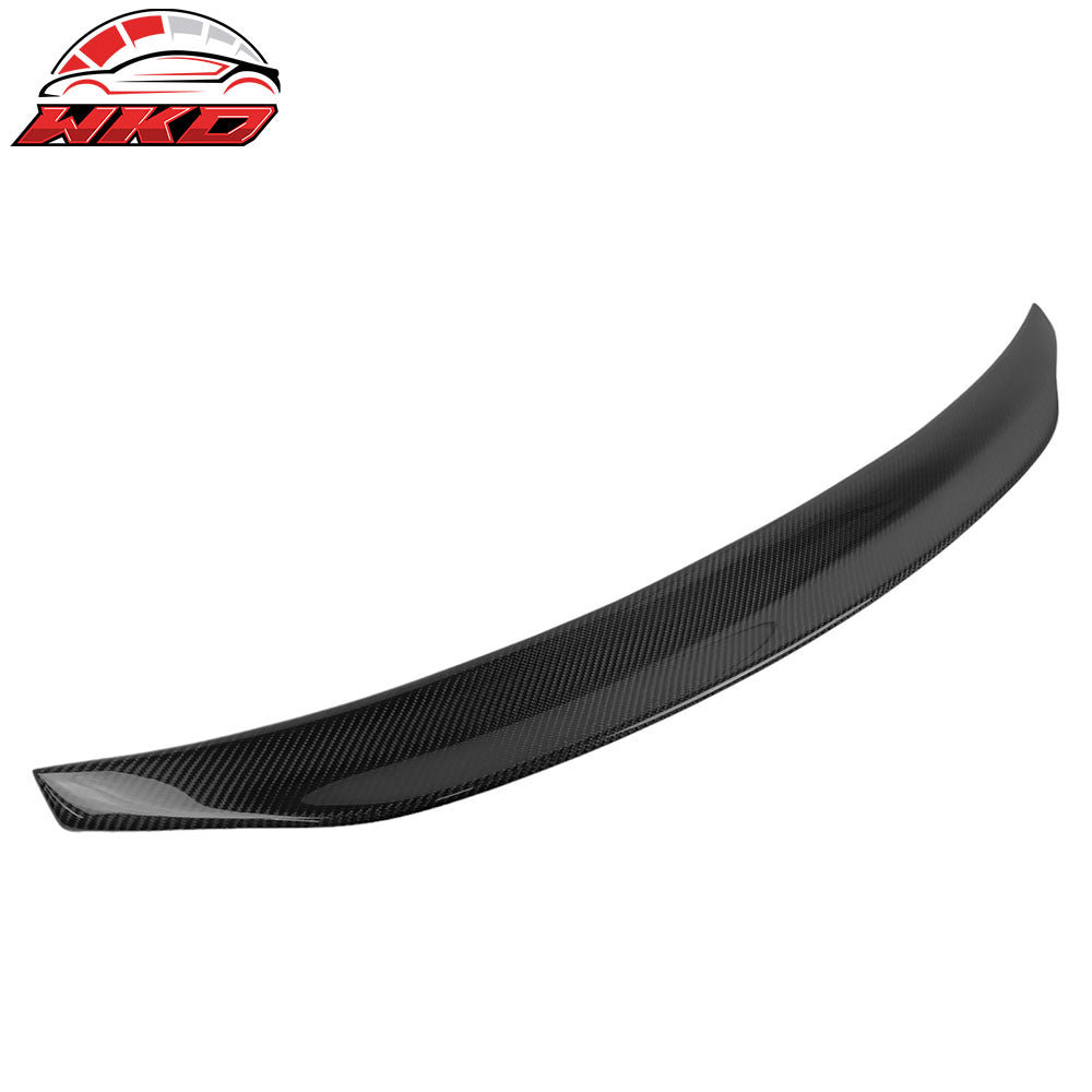 Fits 17-25 Audi A4 B9 Trunk Spoiler Real Carbon Fiber V Style Rear Deck Lid Wing