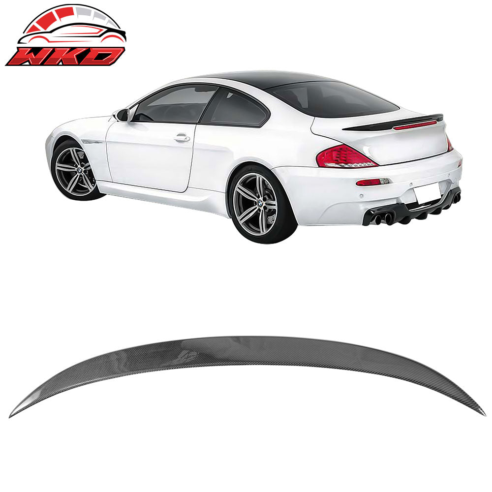 Fits 04-08 BMW E63 6 Series V Style Trunk Spoiler Carbon Fiber CF